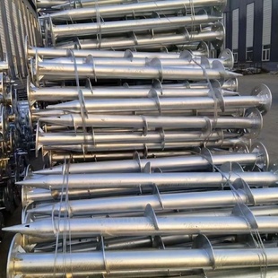 螺旋地桩热镀锌光伏螺丝地锚钢筋水泥灌注桩预埋件太阳能光伏支架