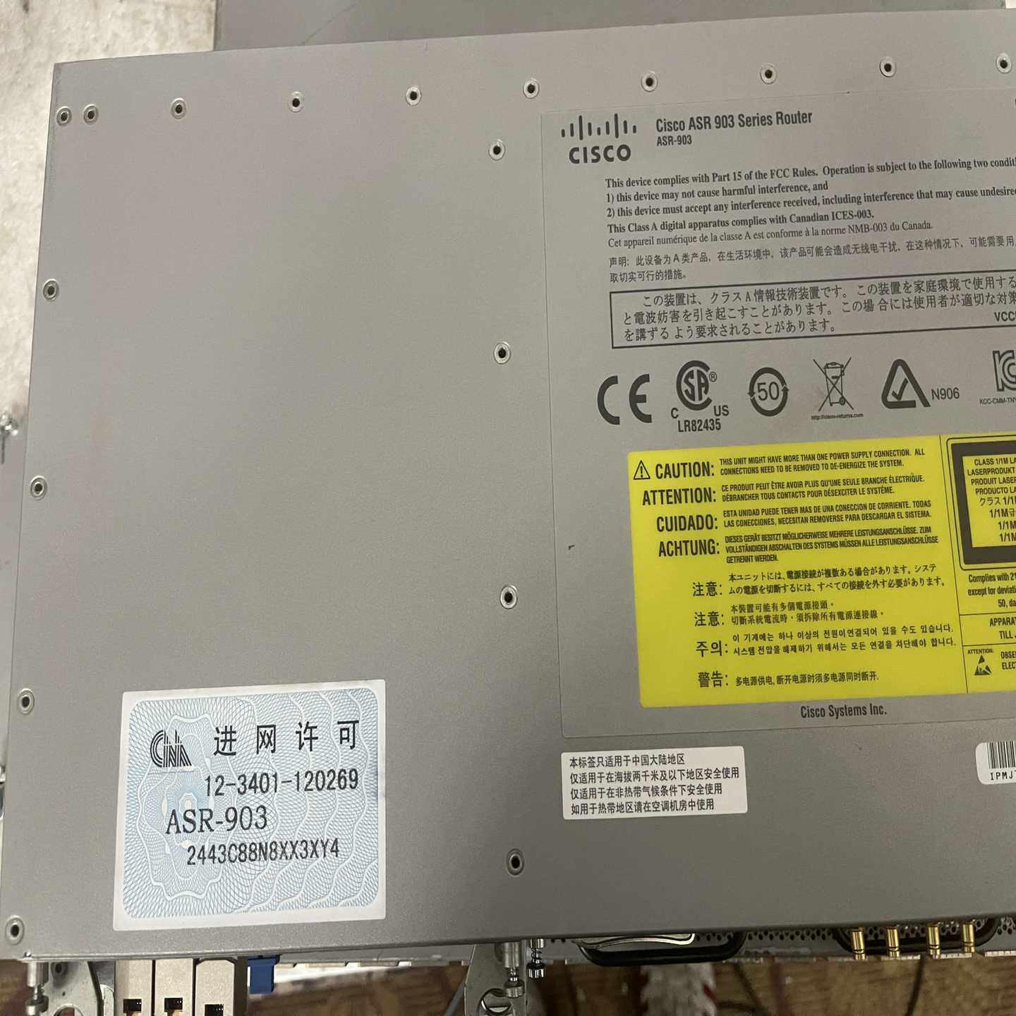 思科路由器 ASR-903 A900-IMA1X A900-