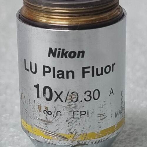 NIKON LU Plan Fluor 10 x 0.30 A 0 EPI OFN25 WD 17.5 Microsco