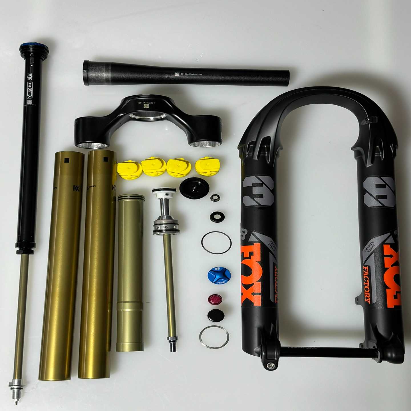 FOX38金管前叉修补件/叉筒/内管/叉肩/头管/桶轴杆/g--议价商品