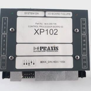 Praxis XP102 Control Procesador Tabla N o Pieza 98.6.049.706