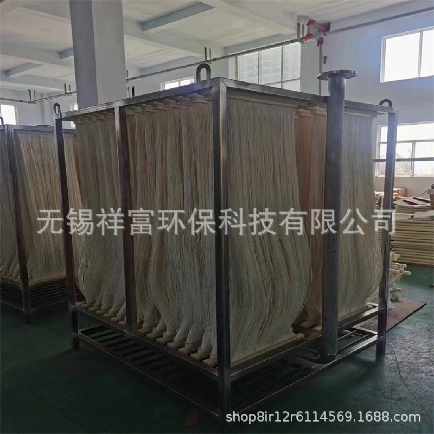 供应膜及膜架 带编织管出水量100吨每天膜帘式膜超滤膜