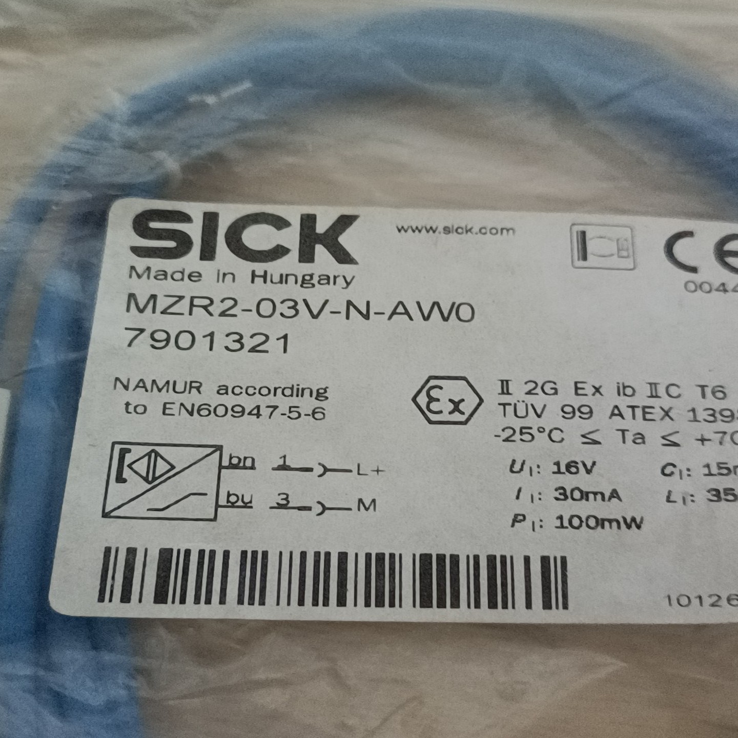 SICK西克电感式传感器MZR2-03V-N-AW0货号-询价客服