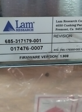 Lam Research矢量极限EIOC控制器，型号685-议价