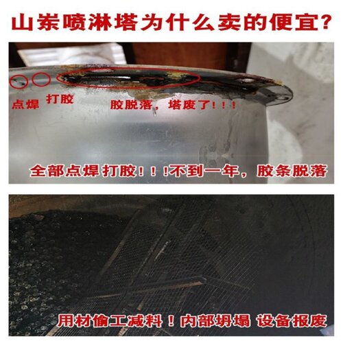 气旋混动喷淋塔废气处理环保设备除尘净化方形不锈钢气旋塔旋流塔