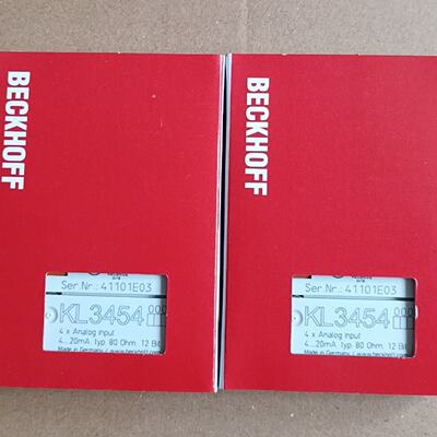 议价倍福KL3454模块，原装正品，4路模拟输入，4-20mA，
