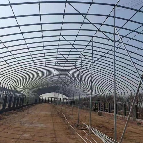 大棚钢管骨架蔬菜大棚热镀锌种植棚温室养殖大棚全套椭圆管猪鸡棚