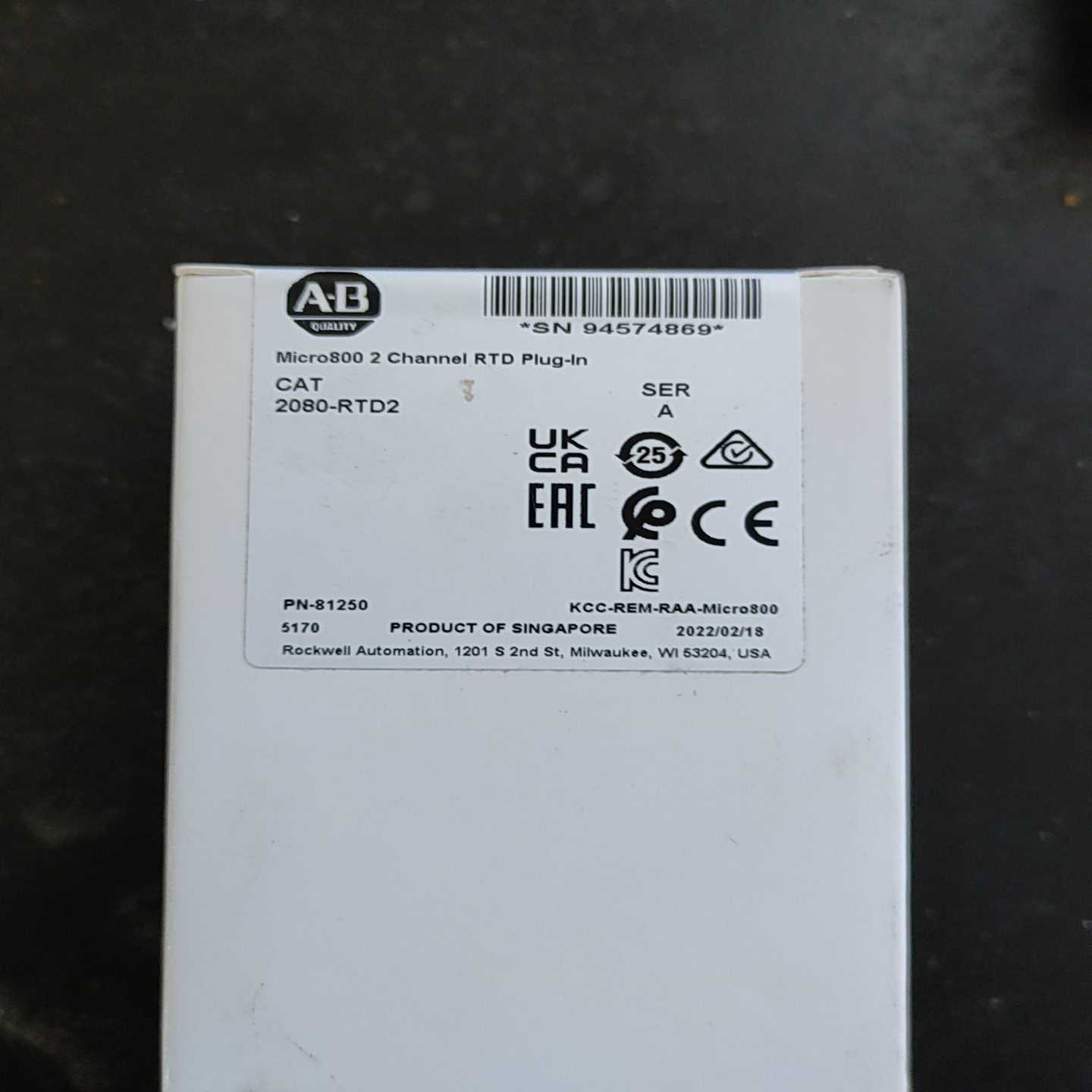 AB2080-RTD2AB罗克韦尔Micro800插件询价