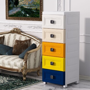 莫兰迪抽屉式 爱永伴31面宽欧式 收纳柜储物柜整理箱塑料多层床头柜