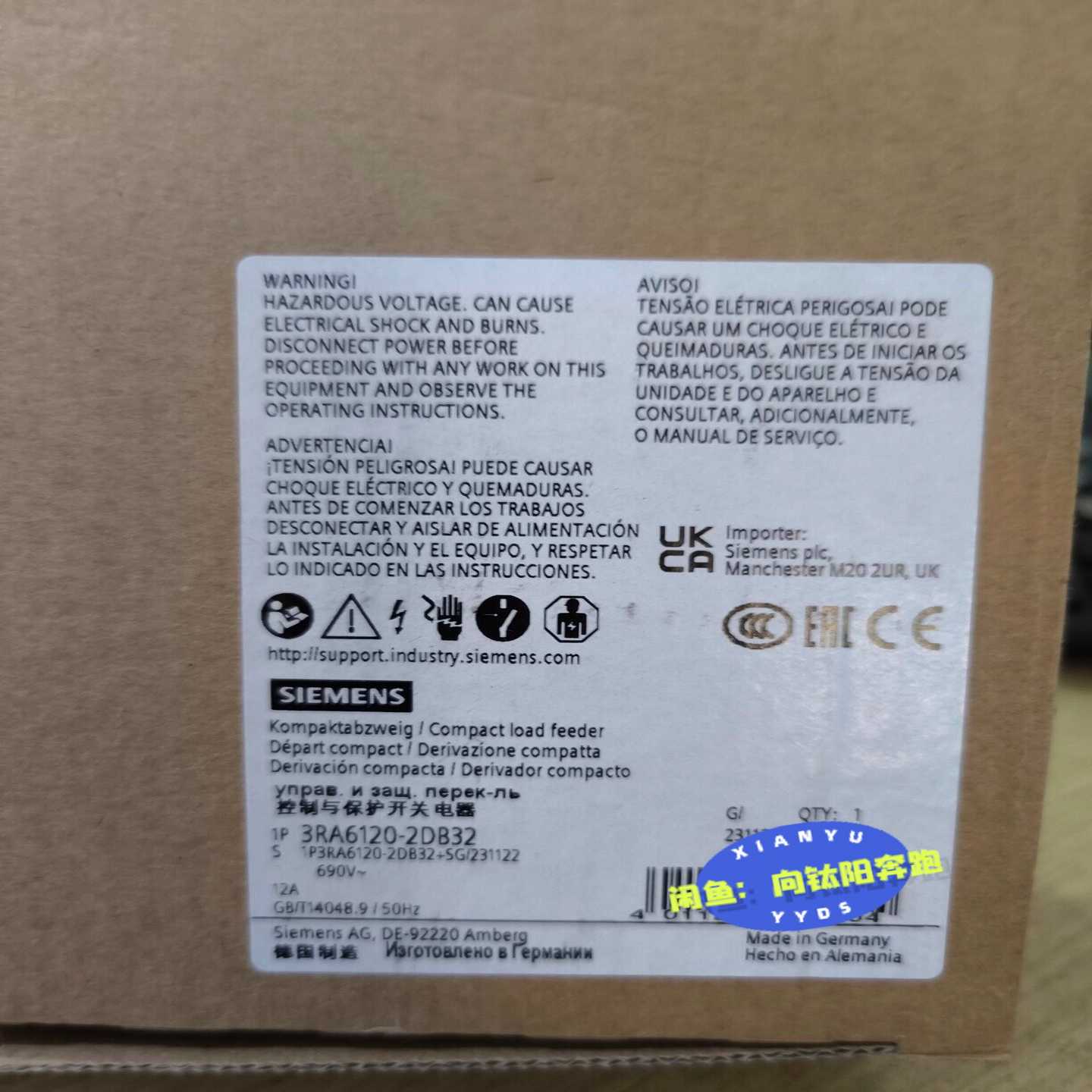 3RA6120-2DB32德国Siemens西门子控制与--议价商品