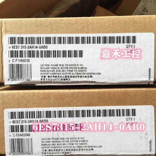 议价西门子 PLC 6ES7315-2AH14-0AB0/OABO CPU315-2PN/DP 处理器