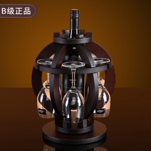 酒神牌灯笼酒架红酒实木创意欧式酒架欧式葡萄酒酒架木质红酒架B