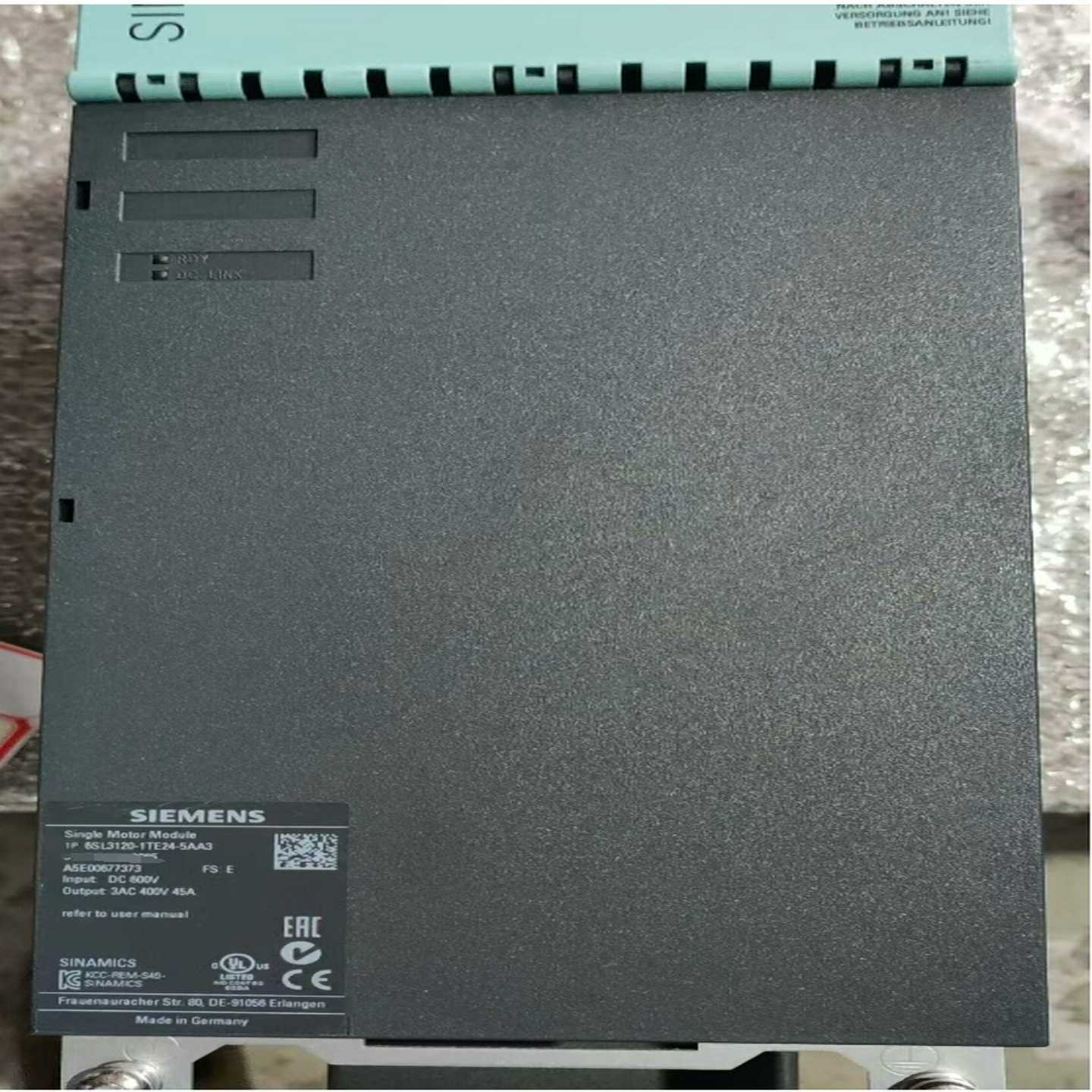 【议价】6SL3120-1TE24-5AA3，99新有，当适用