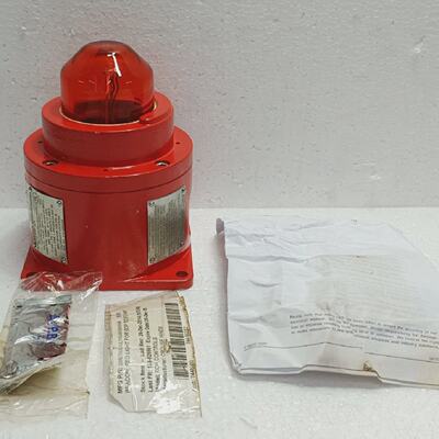 MEDC SM87 Red Hazardous Area Beacon 110V AC 15W UL Class I D