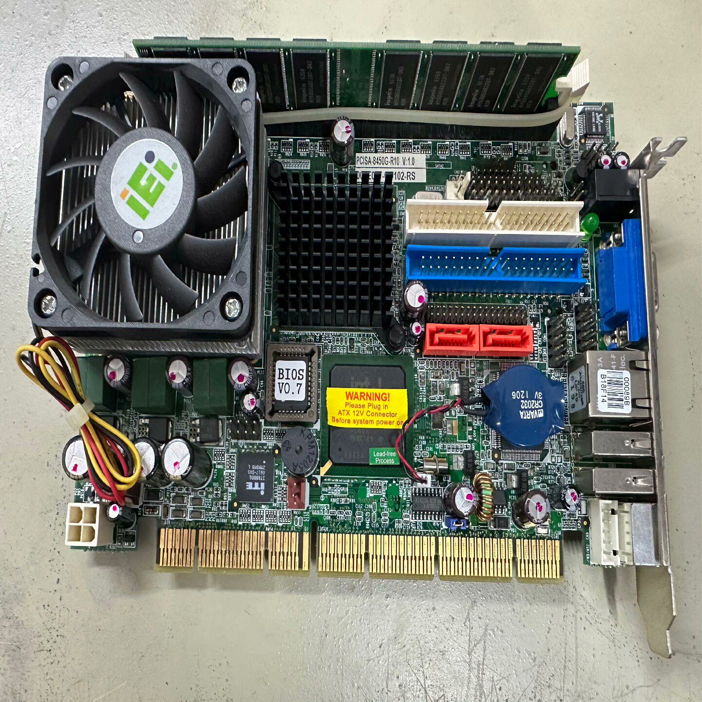 威达工控机主板PCISA-8450G-R10 V:1.0 配【落红设备】