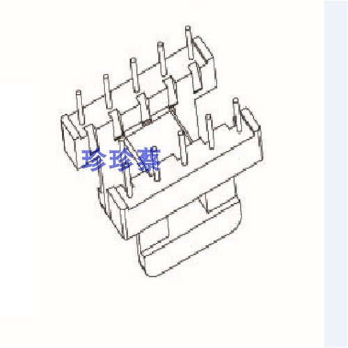 EE25变压器磁芯骨架卧式骨架55针