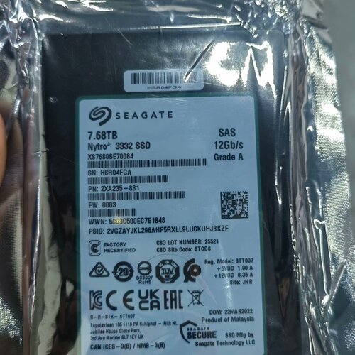 【询价】希捷7.68T SAS 12Gb