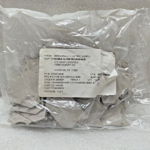Weidmuller 1050000000 Terminal Block Plate WAP 2.510  Pack O
