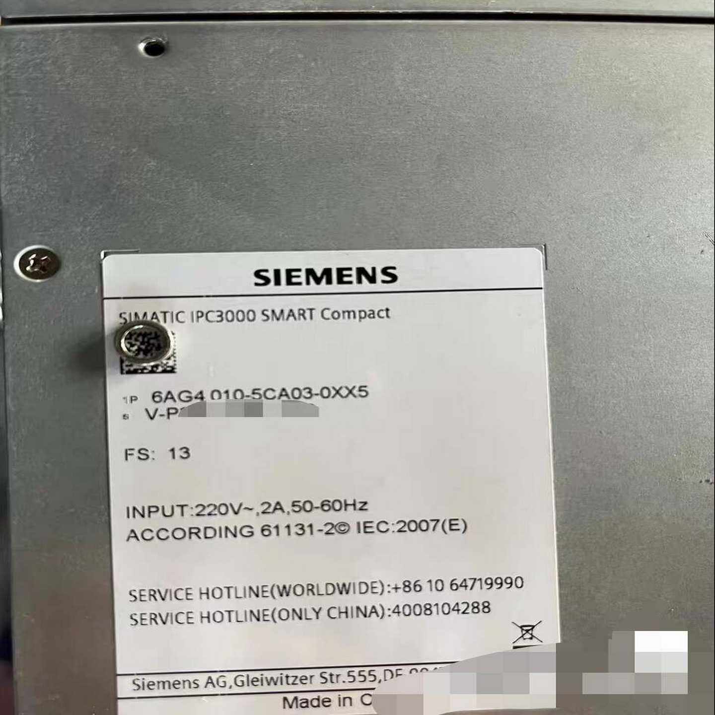 6AG4010-5CA03-0XX5西门子工控机--议价商品