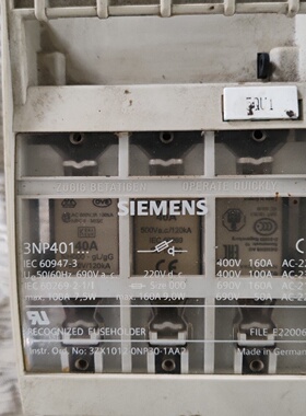 询价*德国熔断器隔离开关3NP401