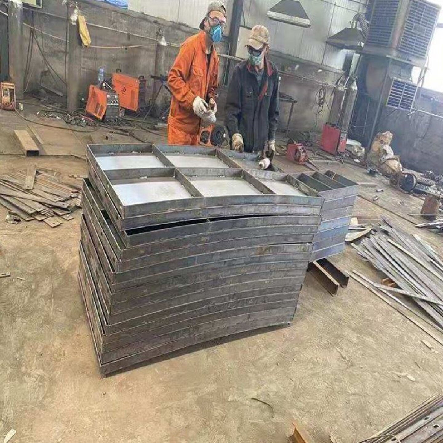 风电基础模具太阳能混凝土承台底座钢模板风力发电基础底座钢模板