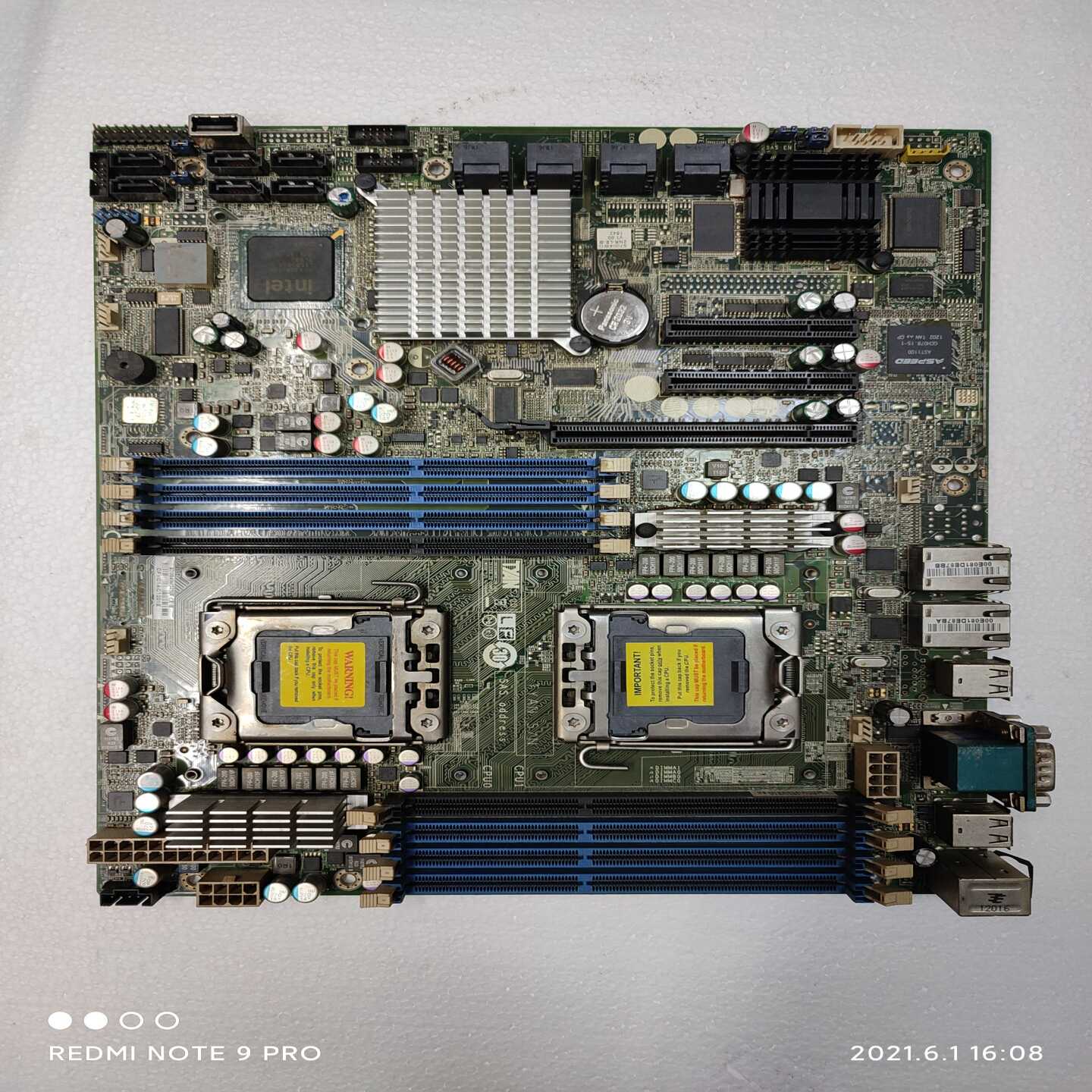 泰安S7002主板X58的，1366针，带14个硬盘接口（--议价商品