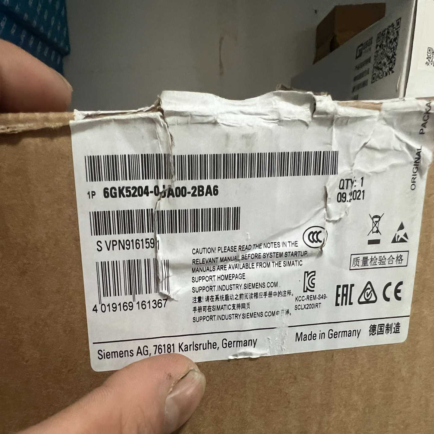 询价~仅拆封6GK5204-0JA00-2BA6