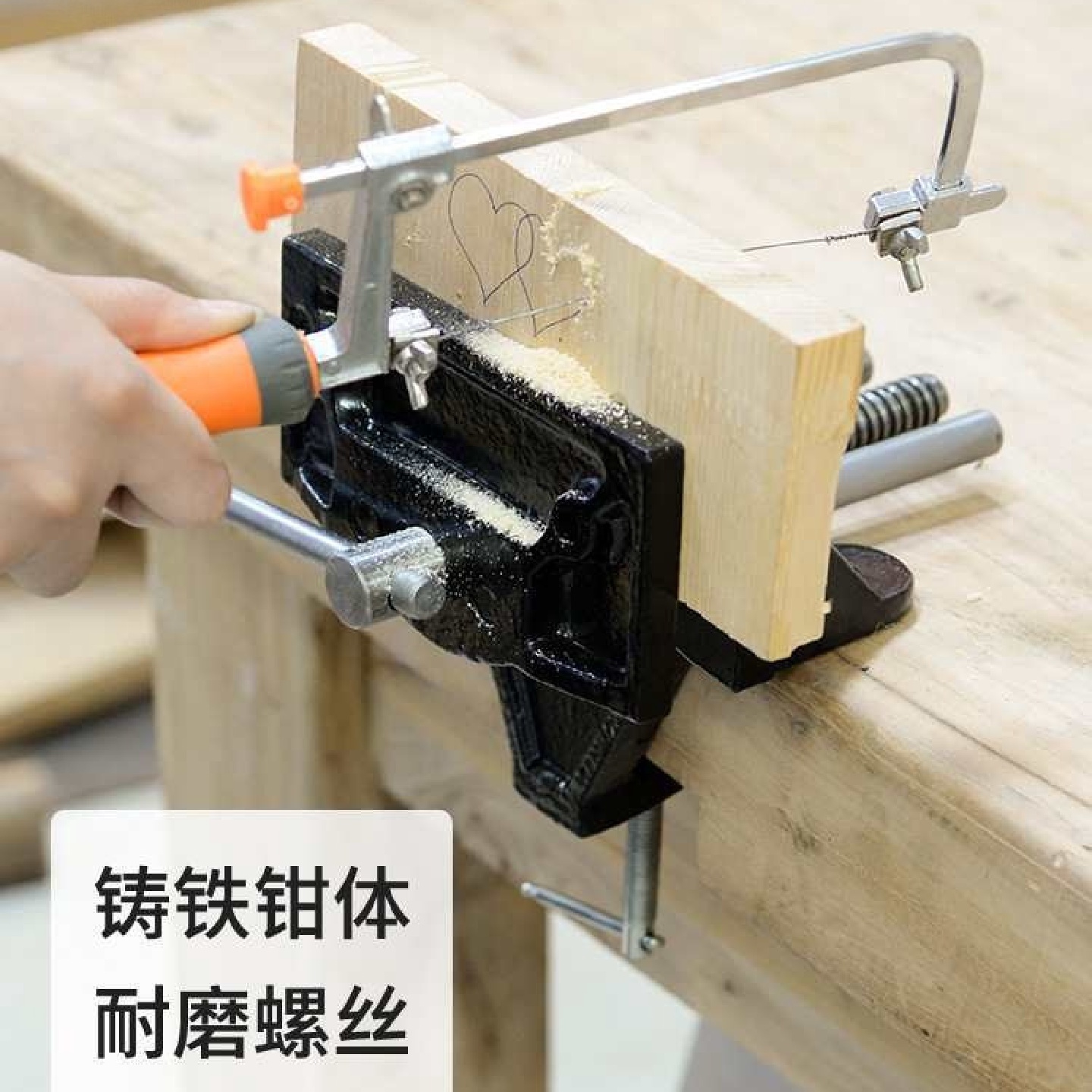 外夹式木工台钳夹快速桌钳夹快动夹钳木匠操作台夹具桌虎钳台