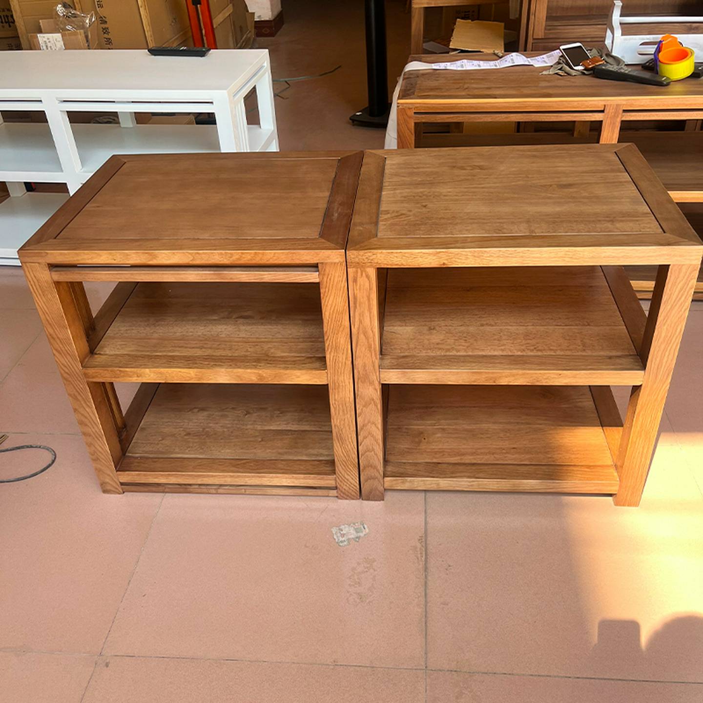 北美白腊木实木功放架音响置物机柜专业胆机hifi设备音箱器材机柜