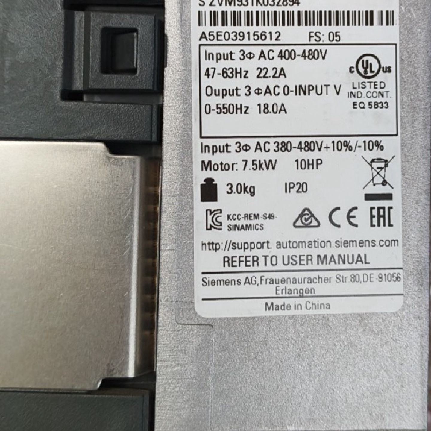 议价6SL32101PE218UL0变频器发适用