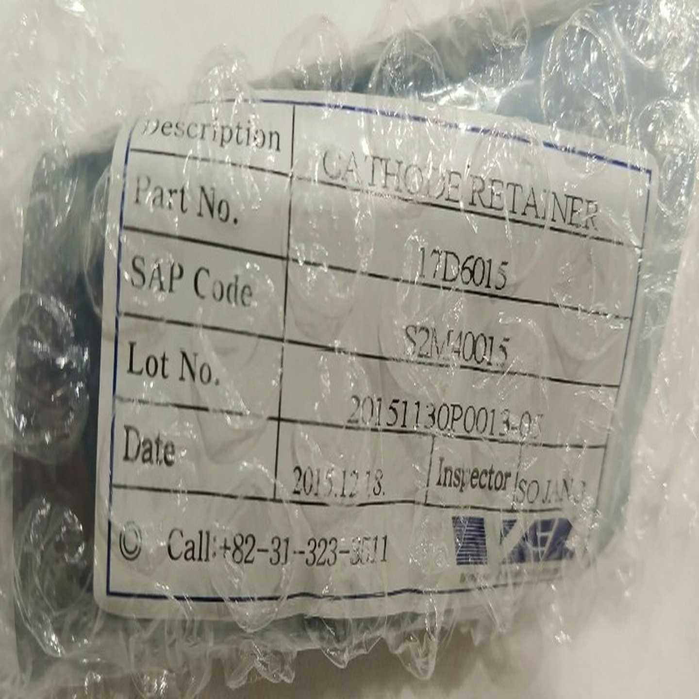 全新原装正品！CATHODE RETAINER，型号17D6~议价