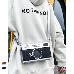 高级感质感小包包女2023新款设计感小方包时尚复古相机盒子斜挎包