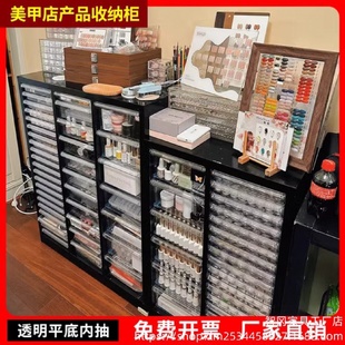甲油胶罐装 平底美甲店收纳柜烘焙磨具柜4文件柜抽屉式 家具抽屉柜