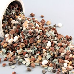 多肉专用颗粒土彩虹石种植营养土兰花盆栽铺面石养花颗粒石子