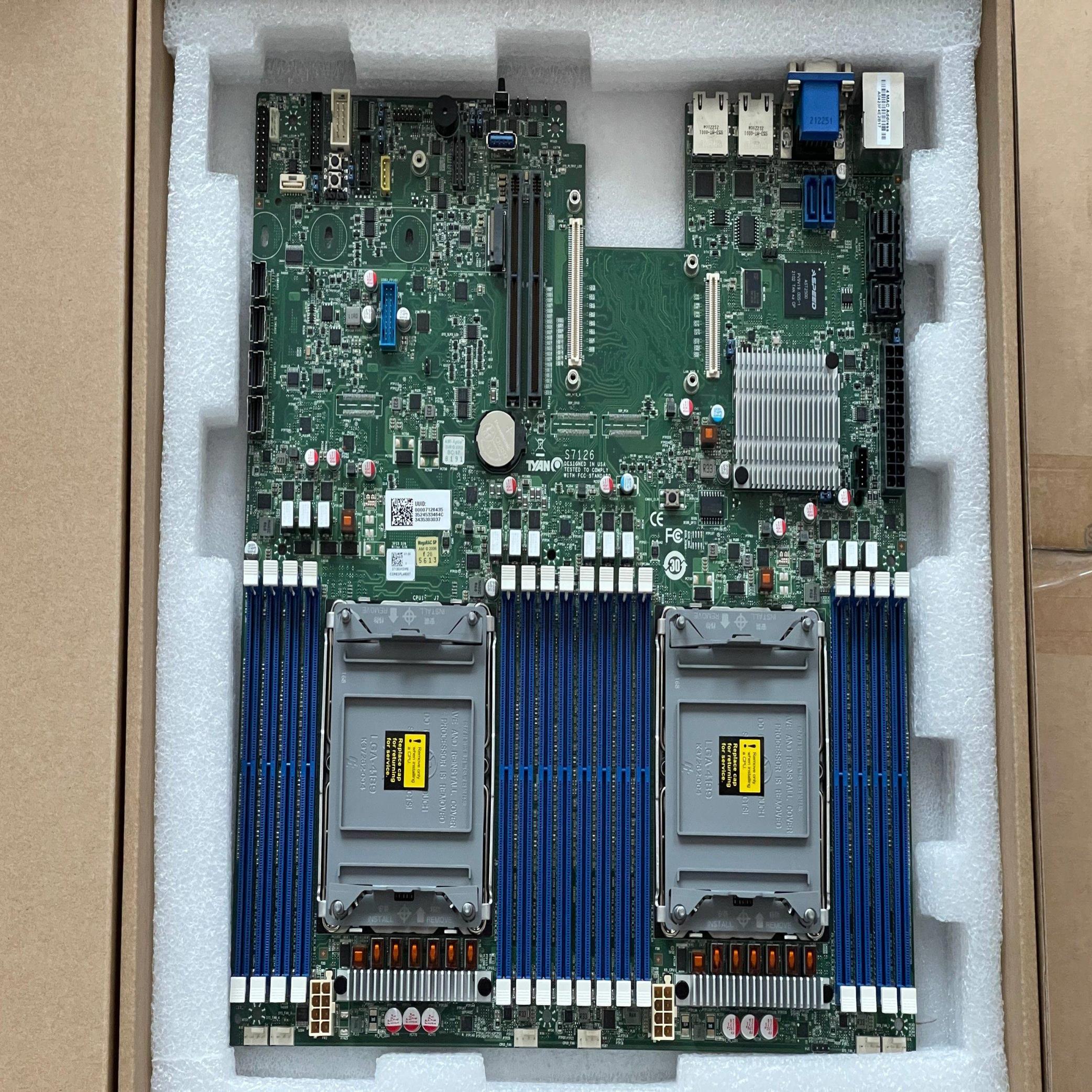 配件泰安TYAN S7126GM2NRE4u2 14 SATAM2双千兆IPMI16dimm议价