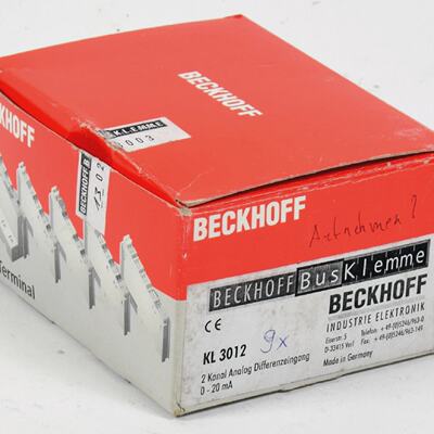 9x Stck Beckhoff 2x Analog Input Baugruppen KL3012 KL 3012