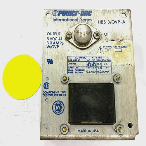 POWERONESVDC输电源5VDC3AMPS
