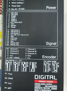 议价瑞士 Maxon 驱动器228597  4-Q-EC  控制器 DES 70/10   70V/