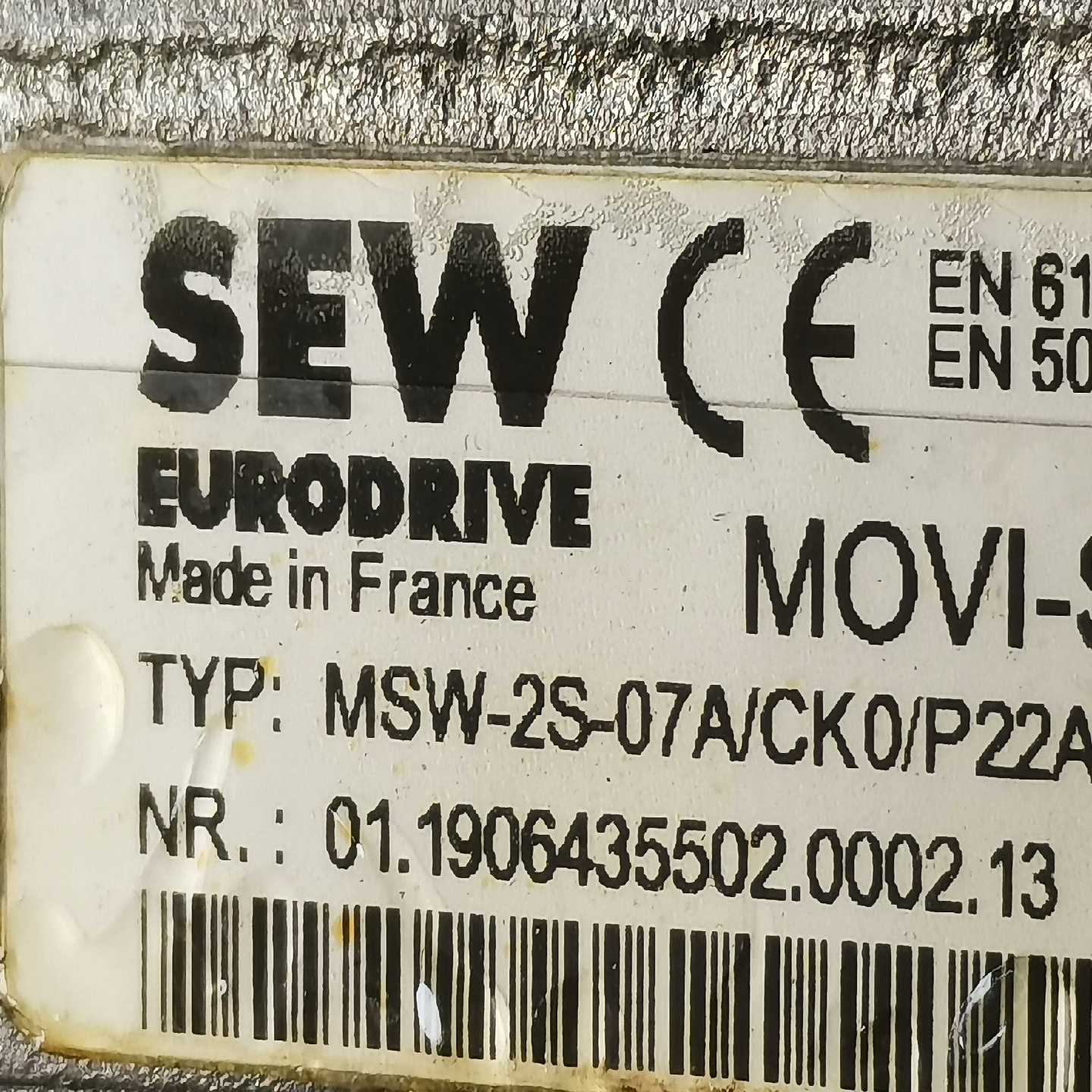 SEW驱动器MSW-2S-07A/CK0/P22A/RI2询价