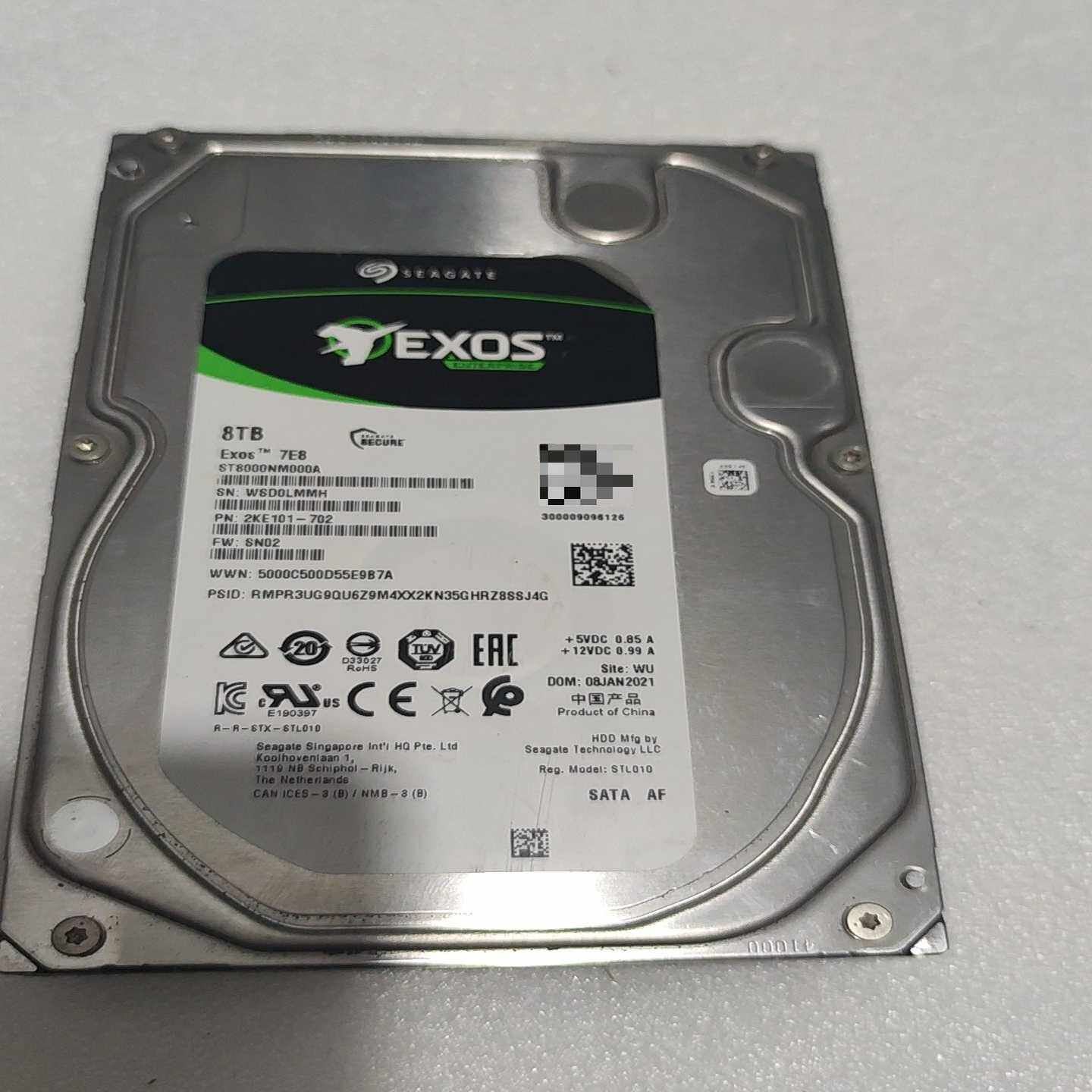 希捷8TB企业级硬盘，型号ST8000NM000A，Exos--议价商品