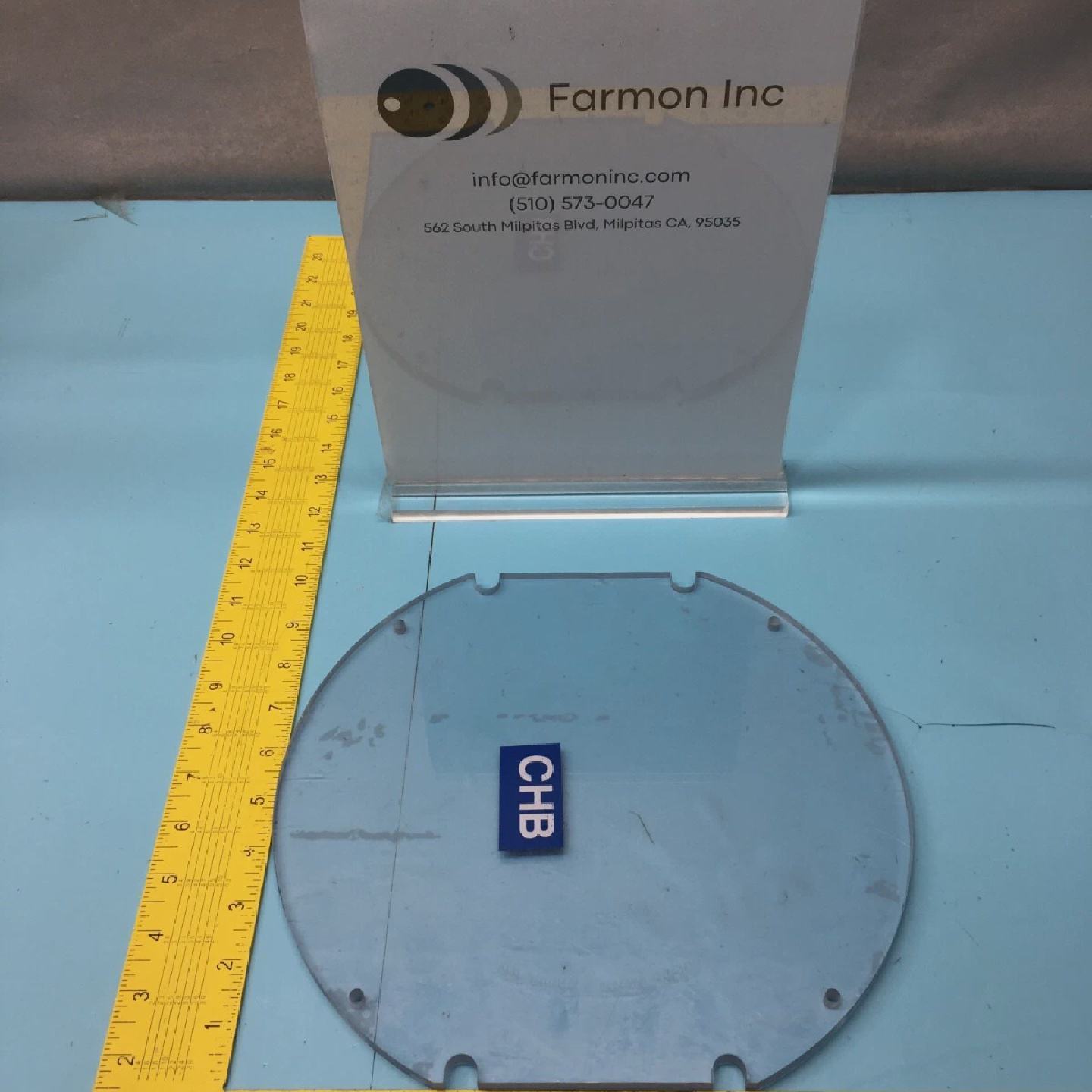 AMAT 002028711 VIEWPORT SHIELD WINDOW 10 CH A OR B CID 14414 - 实物图