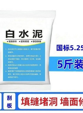 白水泥速干散装防水家用瓷砖填缝剂地漏墙面修补白色水泥粉堵漏王