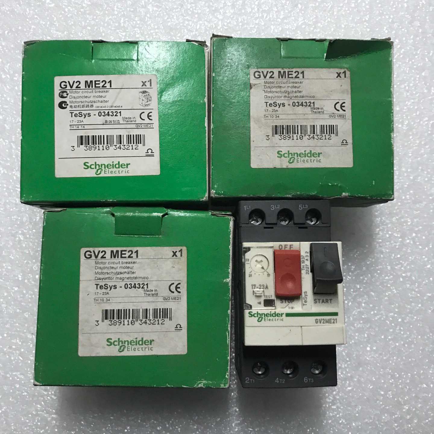 GV2ME21 电动机断路器 ，剩余4个，处~询价