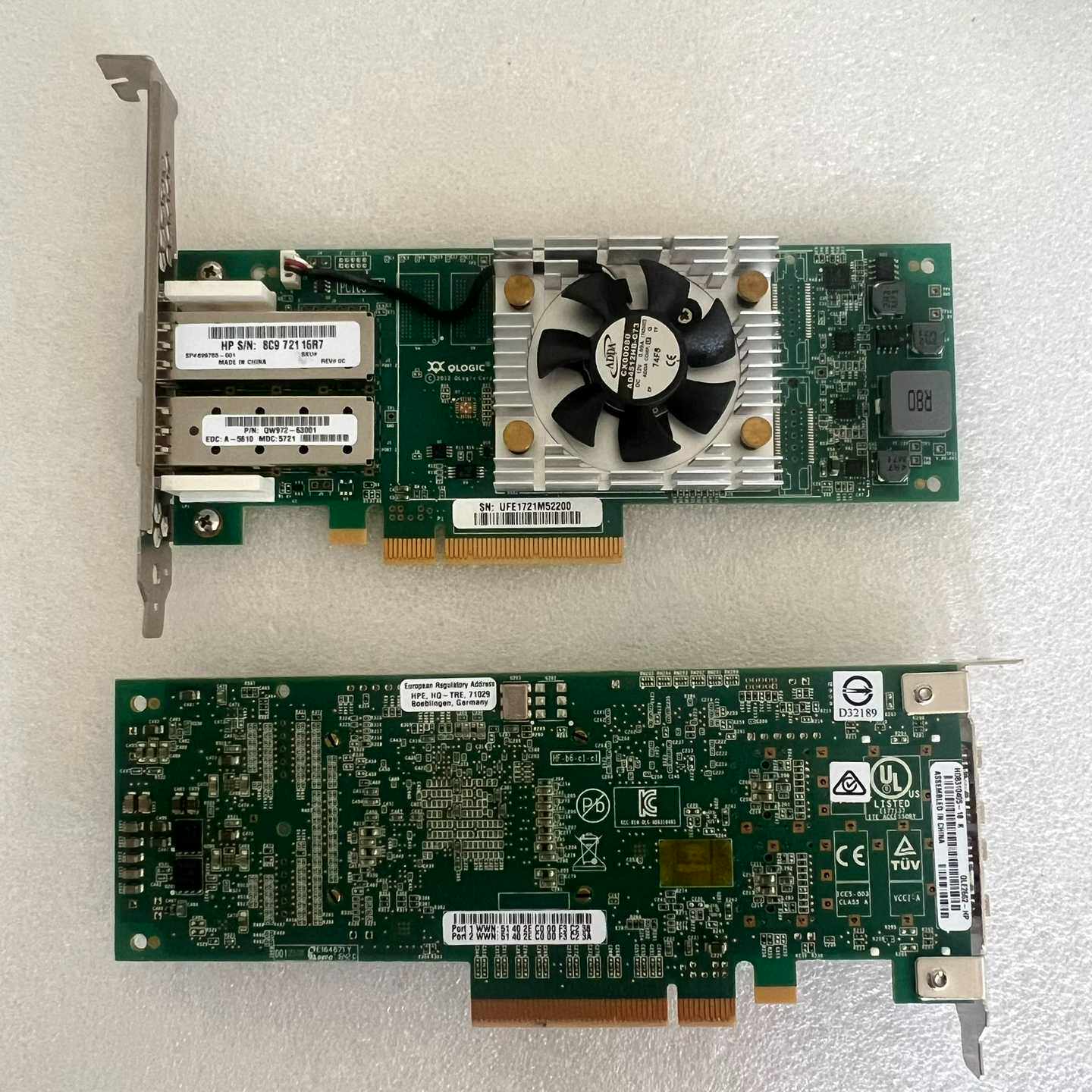 HP惠普原装16Gb双口FC光纤通道HBA卡QLOGIC--议价商品