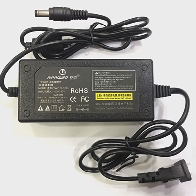 适用POWER-TEK电源适配器SW36-12003000-WC8充电器12V3.0A变压器