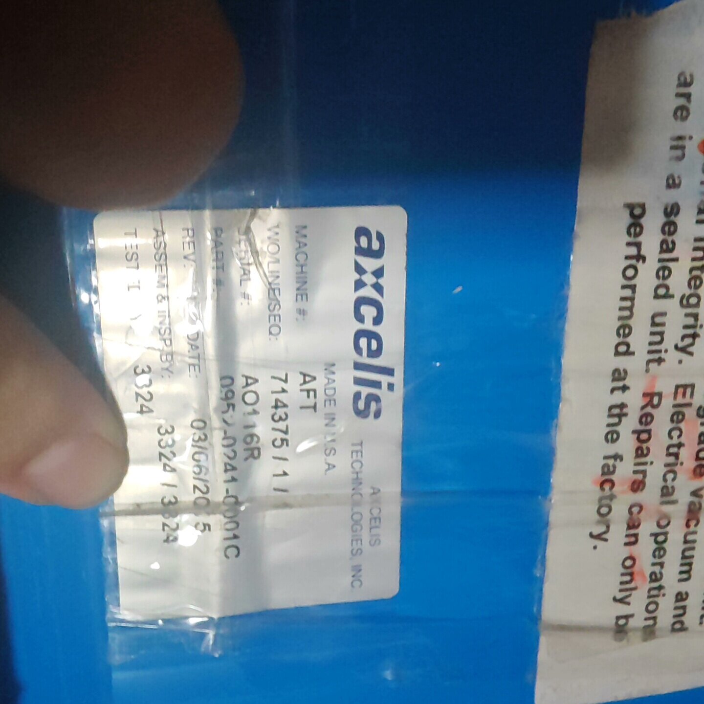 【议价】半导体AXCELIS095202410001C部件