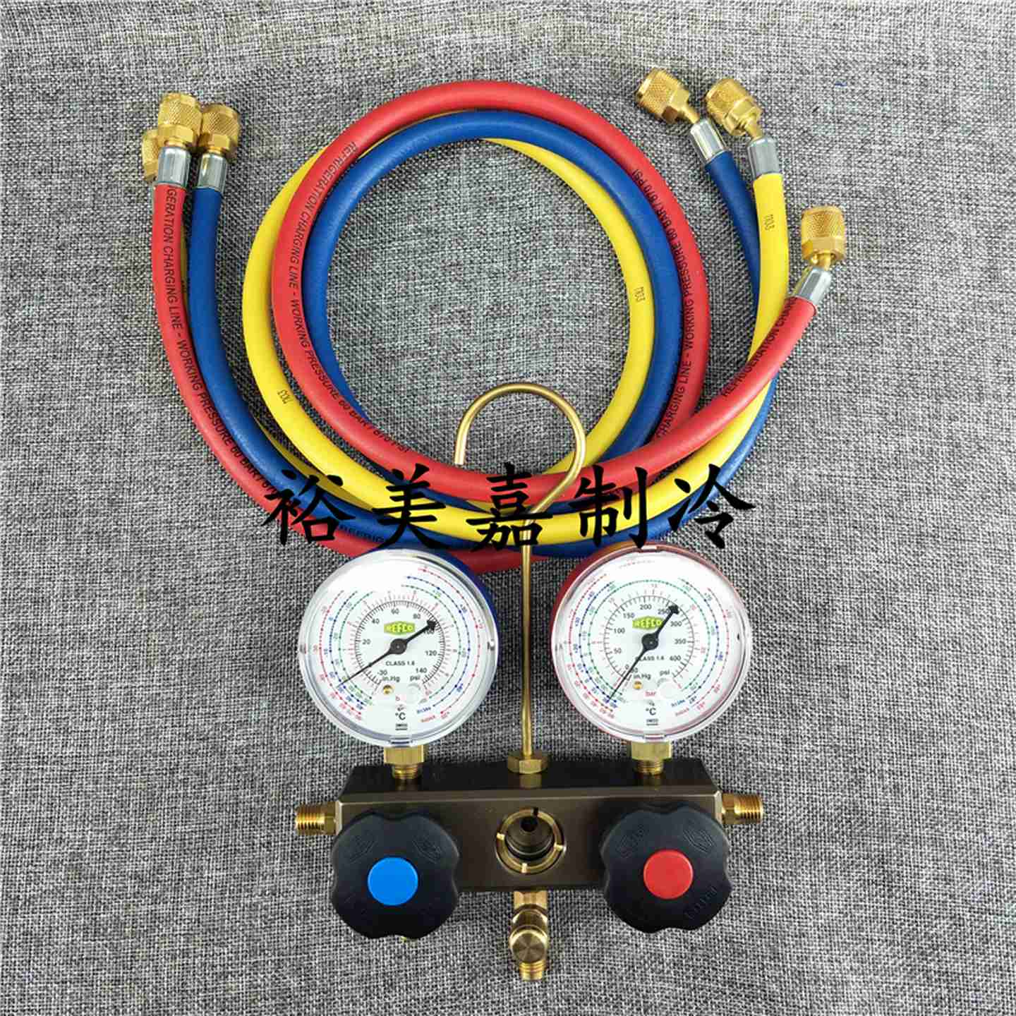 议价-瑞士威科空调加氟表BM2-6-DS-R22冷媒加液双表组制冷压力加