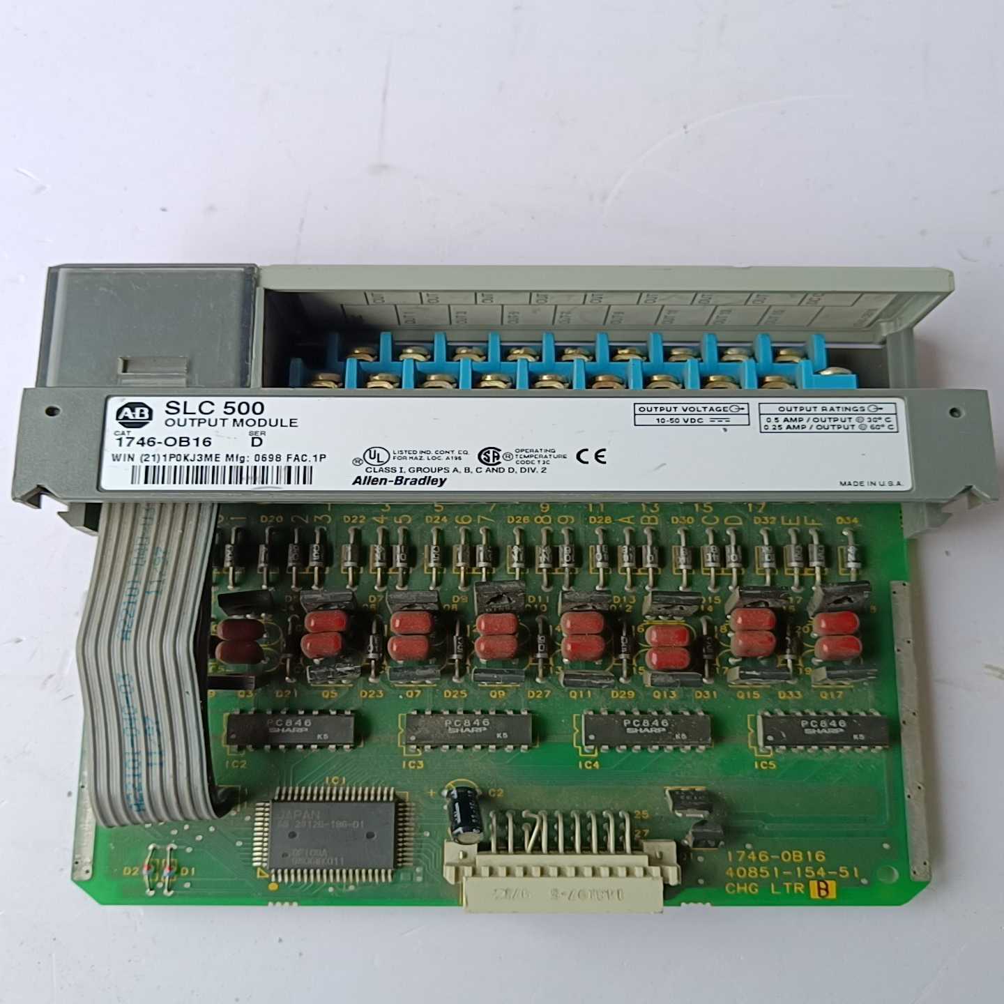 咨询-AB罗克韦尔SLC500模块1746-OB16，废铁站买来