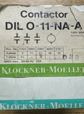 KLOCKNER-MOELLERDIL0-11-NA-A120V33A2P3?**NEWINBOX*