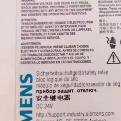 全新西门子安全继电器3TK28100BA02德国原装制造-询